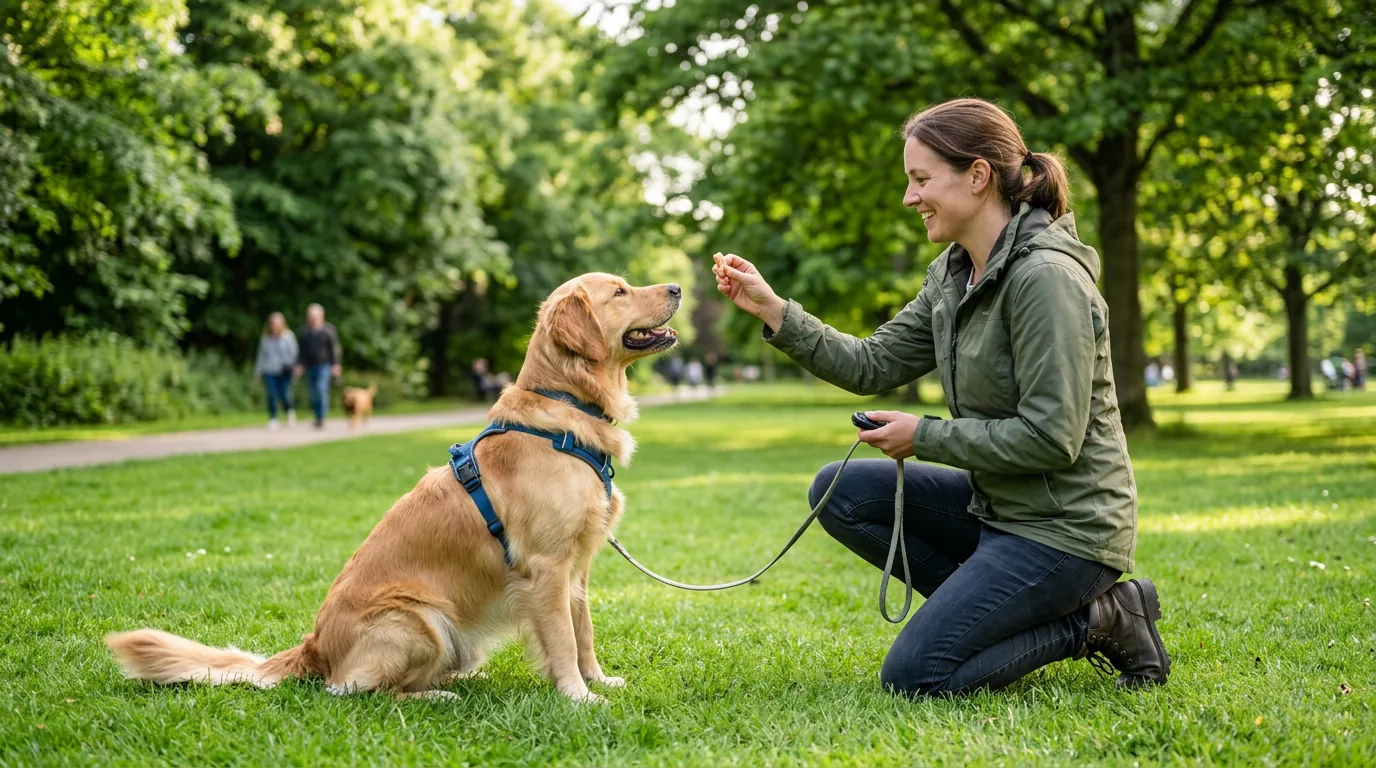 Addestramento del cane all'aperto con metodo positivo — guida su come addestrare un cane