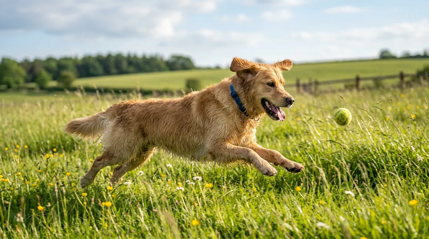 Attività fisica del cane: corsa e gioco all'aperto per benessere
