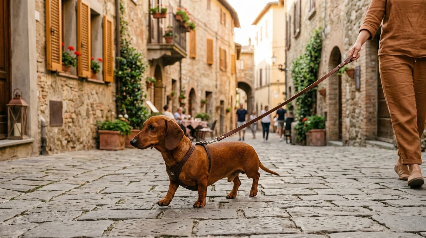Bassotto, cane di taglia piccola con il pelo raso