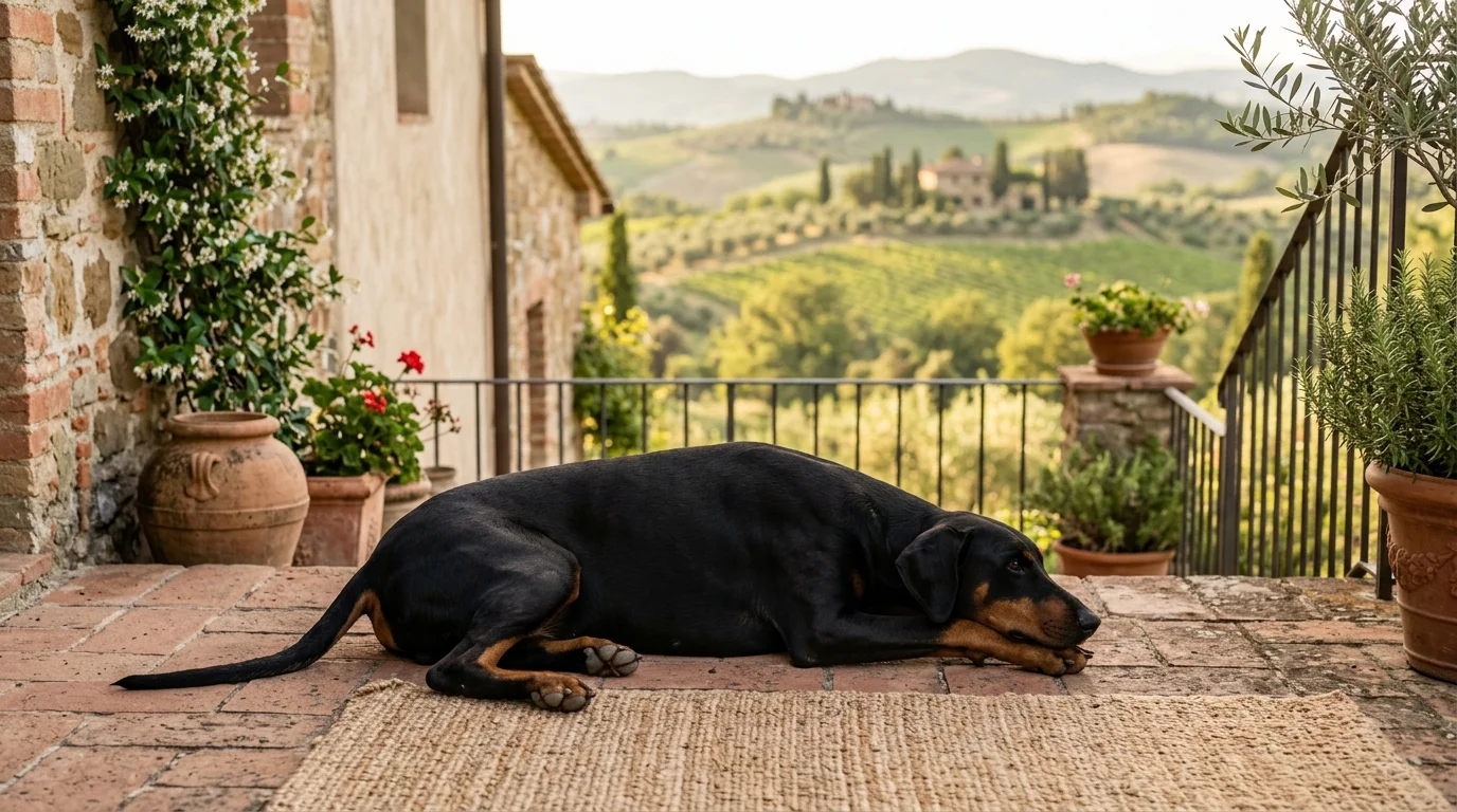 Dobermann, cane di taglia grande con il pelo raso