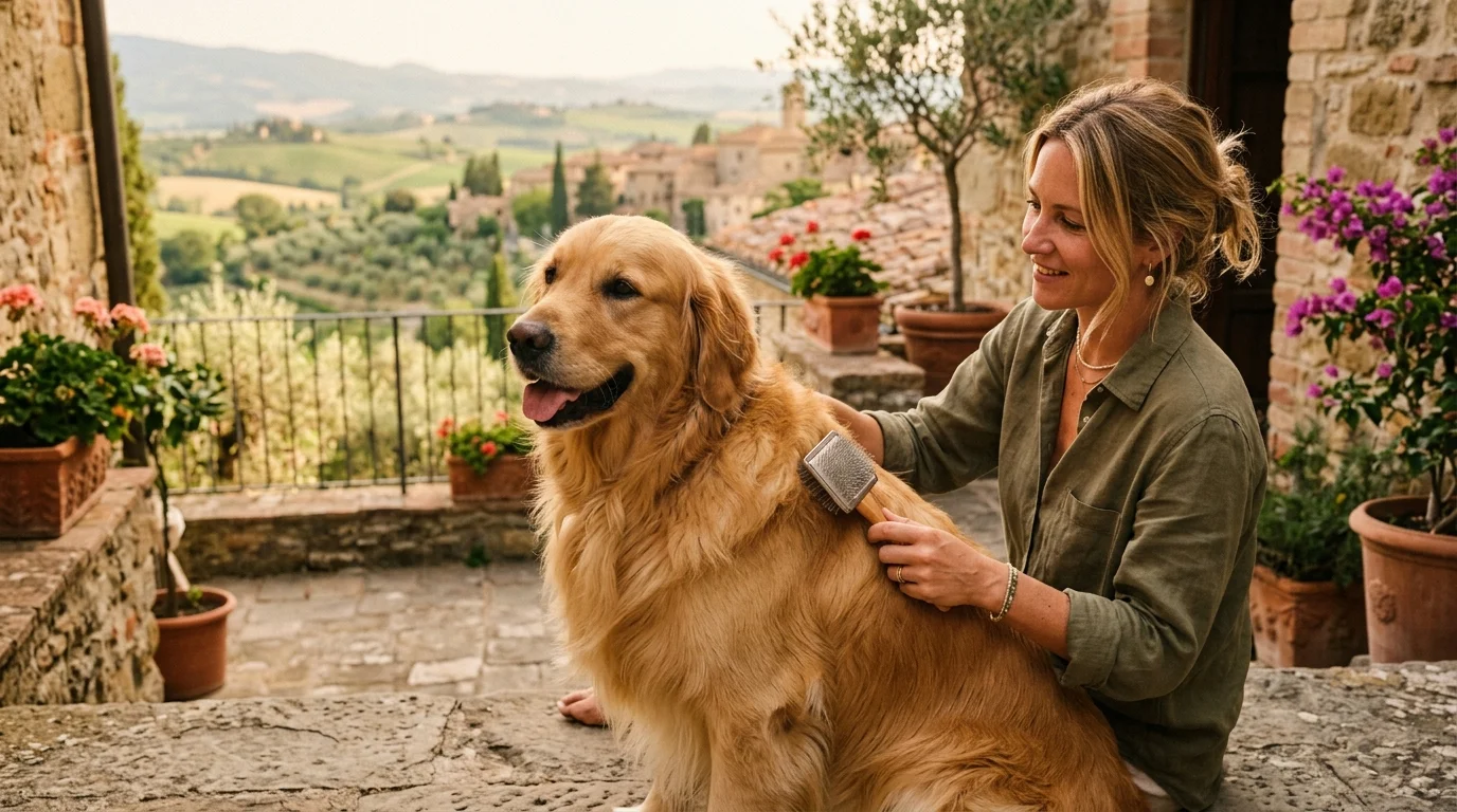 Golden Retriever, cane di taglia grande con il pelo lungo con sottopelo