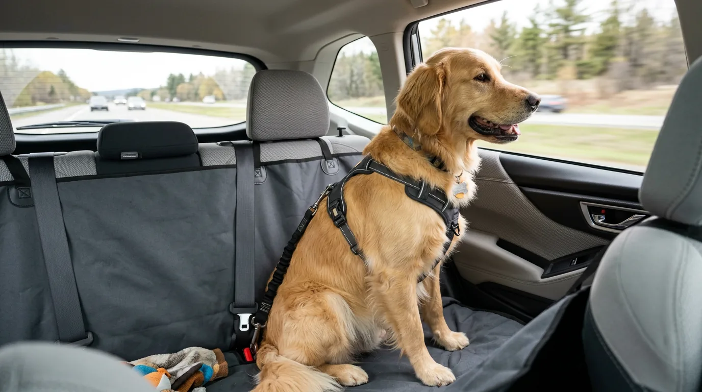 Cane in auto: trasporto sicuro con trasportino o imbracatura